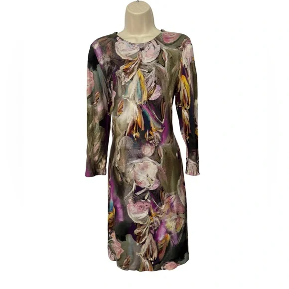Karen Kane Multicolor Abstract 3/4 Sleeve Dress - Picture 10 of 11
